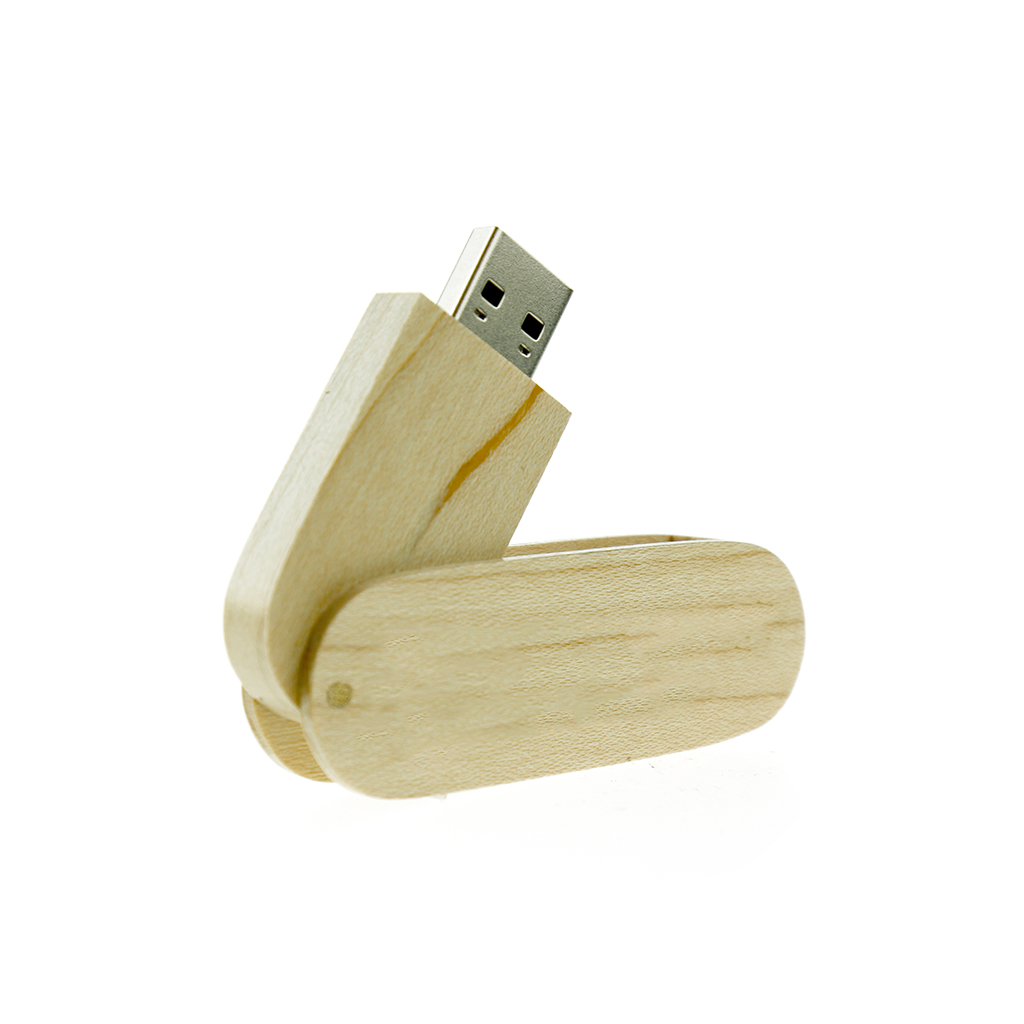 木頭旋轉隨身碟客製-