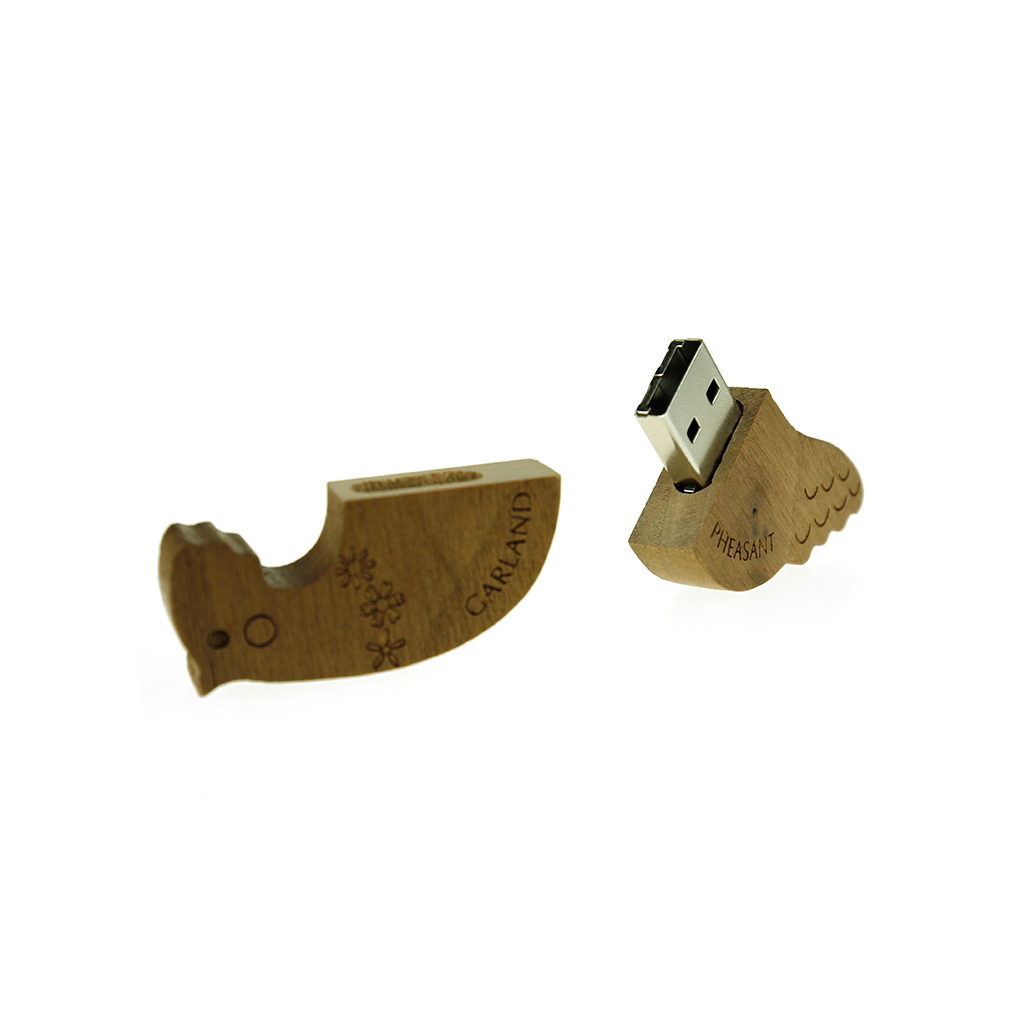 木頭公雞造型隨身碟-