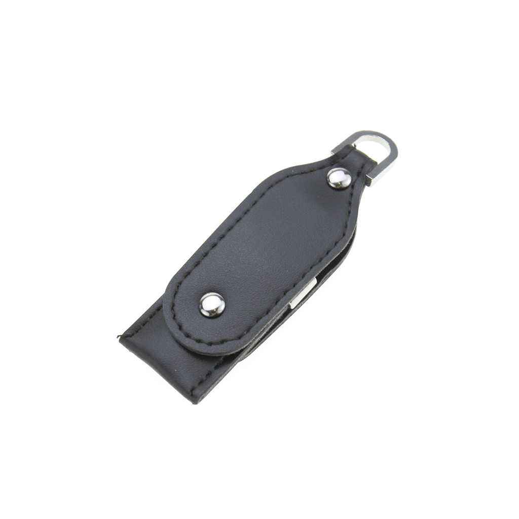 黑色皮革隨身碟-