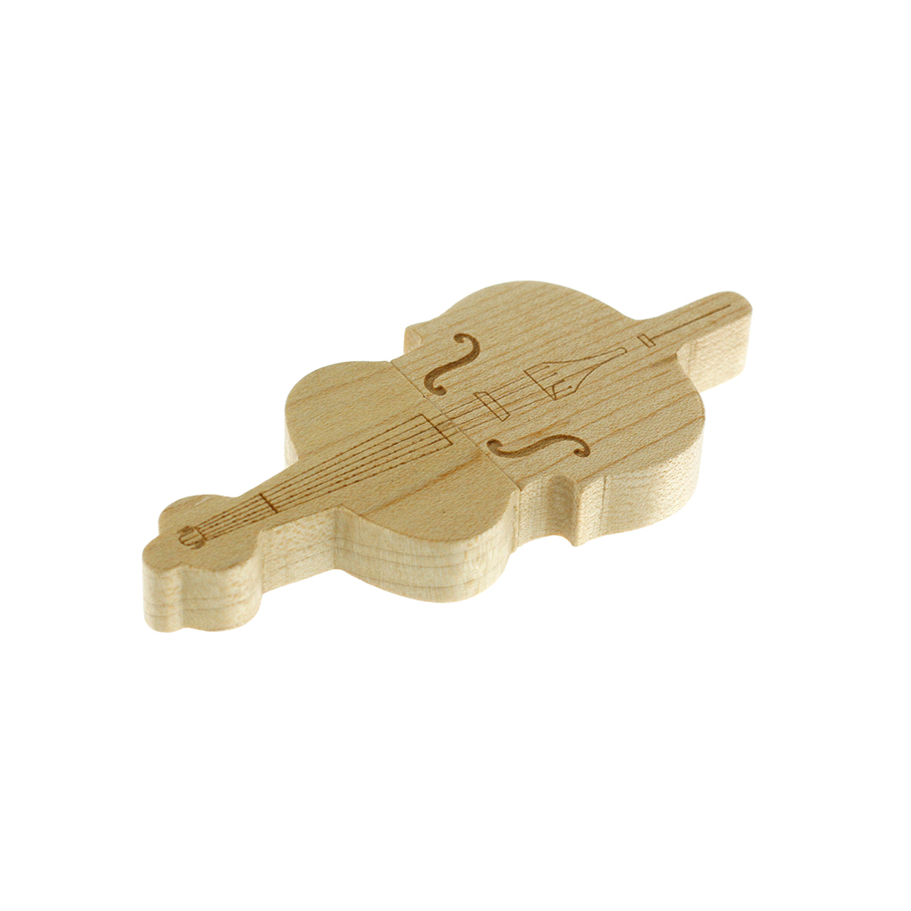 提琴造型木頭隨身碟 隨身碟推薦-