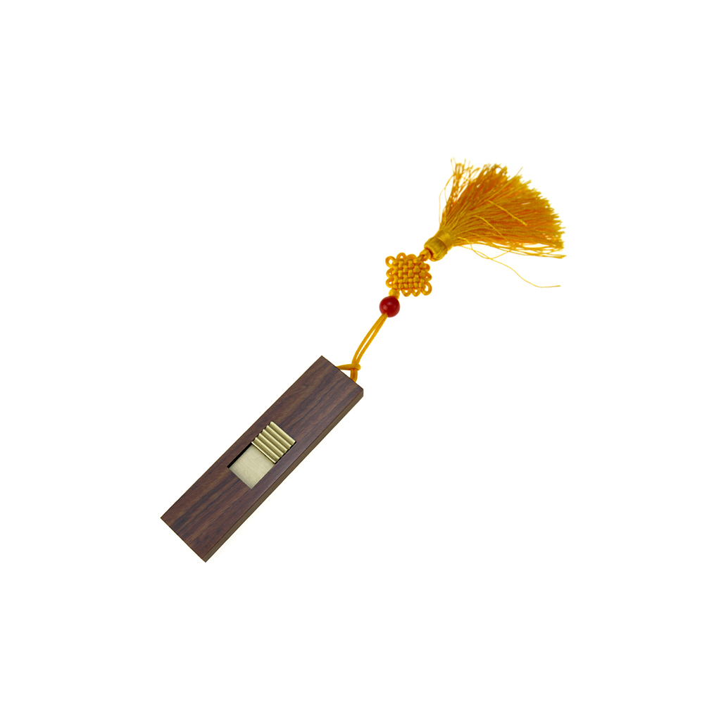 中國結流蘇木頭隨身碟 木頭USB-