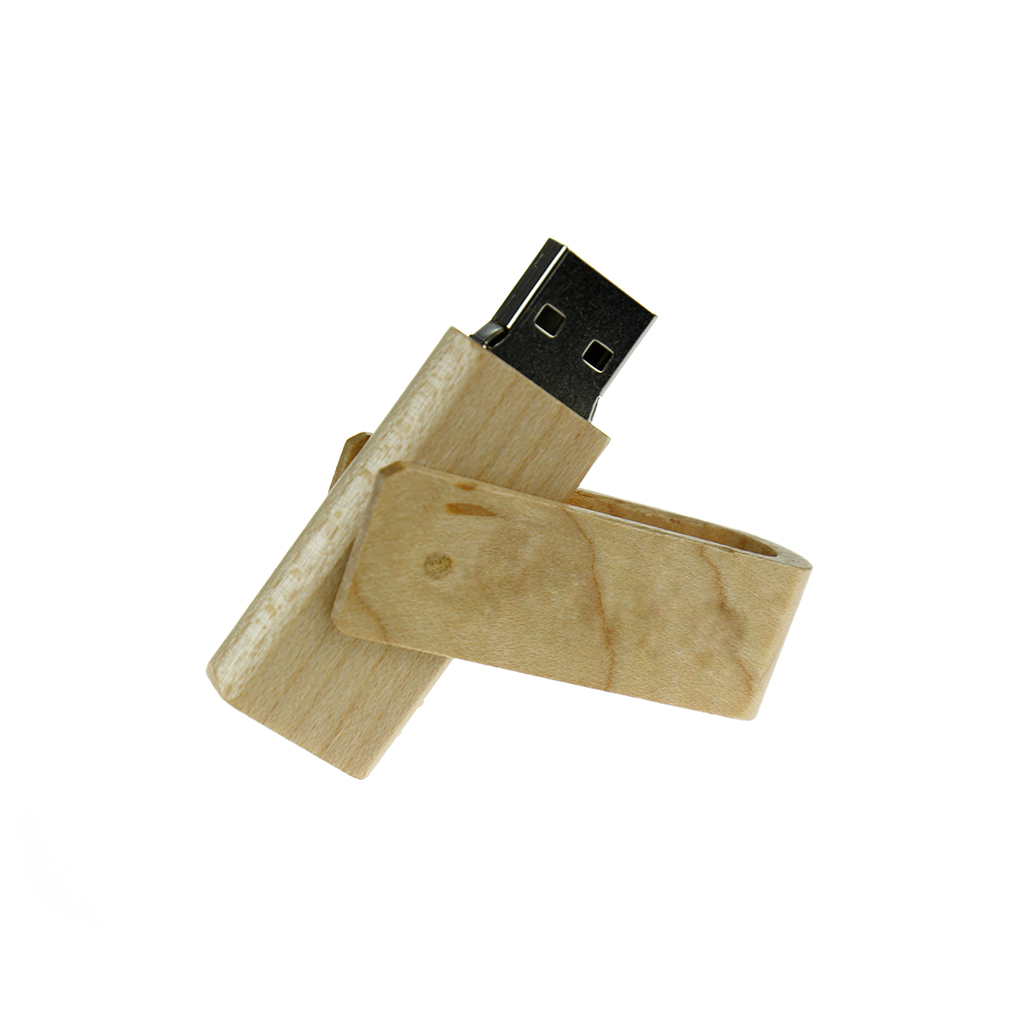 木頭旋轉隨身碟-