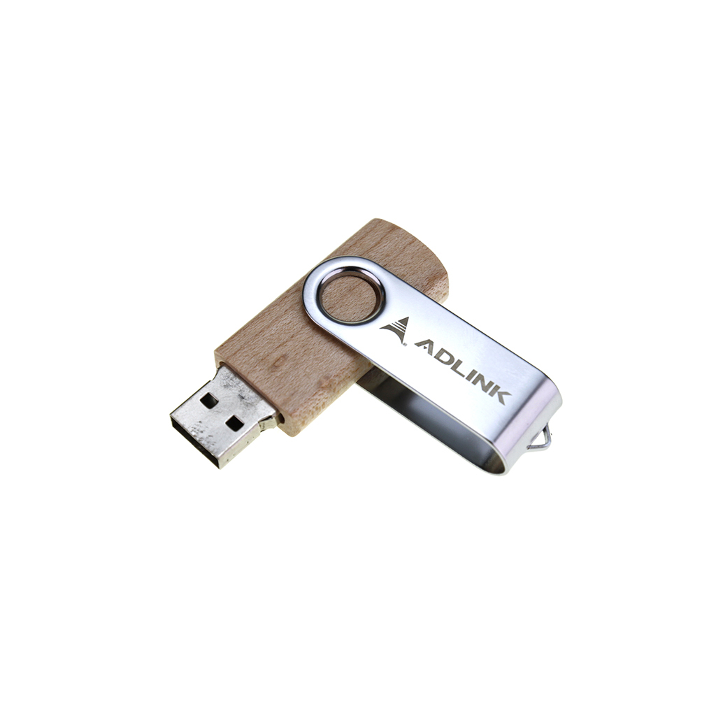 企業logo旋轉木頭隨身碟-