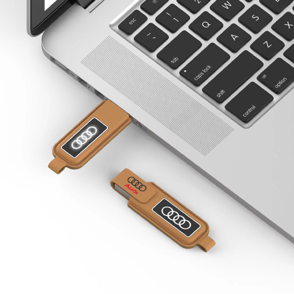 藍色皮革隨身碟-藍色皮革隨身碟