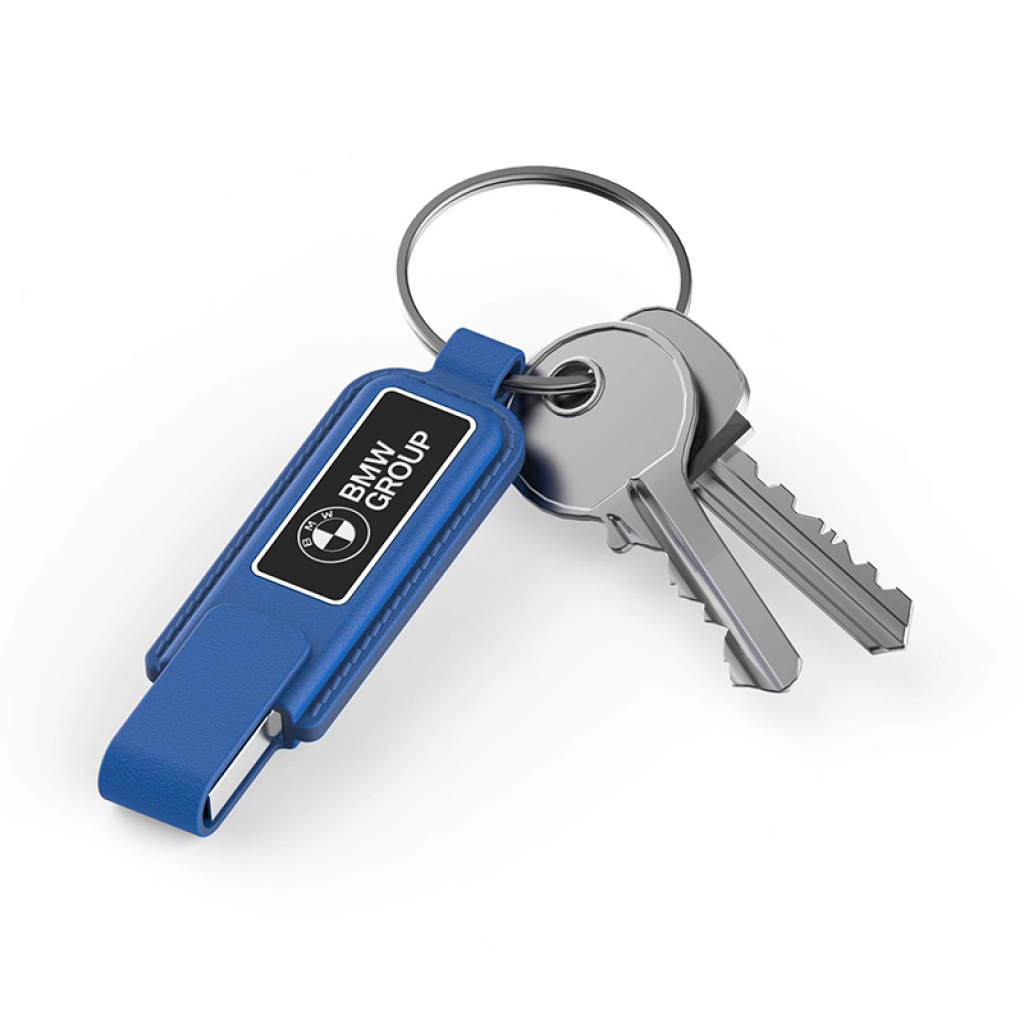 藍色皮革隨身碟-藍色皮革隨身碟